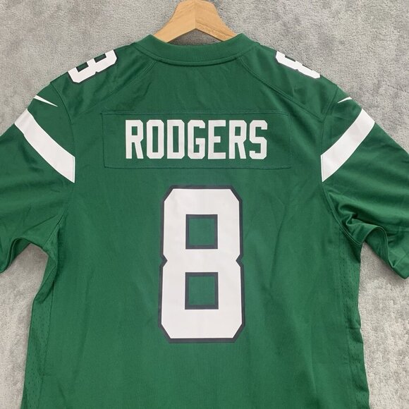 Nike Jersey Mens Medium Aaron Rodgers #8 New York Jets On Field Football NFL - Picture 10 of 10
